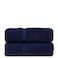 BC BARE Luxury Hotel Spa Quality Quick Dry 100 Turkish Cotton 700 GSM Eco Friendly Towel for Bathroom Dobby Border Soft Bath Towel Set 27 X 54 Navy Blue Bath Towels Set of 2
