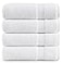 LANE LINEN Set of 4 Bath Towel 28x54 100 Ring Spun Cotton Turkish Cotton Towels for Bathroom Quick Drying Highly Soft Absorbent Shower Towel Set Hotel Spa Quality White Towel Set