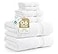 LANE LINEN 100 Cotton Bath Towel Set 6 Pieces Super Soft Highly Absorbent Quick Dry 2 Bath 2 Washcloths 2 Hand Towels for Bathroom Hotel Quality Ideal for Spa Gym Travel White