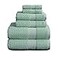NY Loft 100 Cotton Towel Set 6 Piece Super Soft Absorbent QuickDry 2 Bath Towels 2 Hand Towels 2 Washcloths Textured and Durable Cotton Trinity Collection 6 Piece Set Wasabi Green