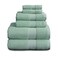 NY Loft 100 Cotton Towel Set 6 Piece Super Soft Absorbent QuickDry 2 Bath Towels 2 Hand Towels 2 Washcloths Textured and Durable Cotton Trinity Collection 6 Piece Set Wasabi Green