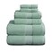NY Loft 100 Cotton Towel Set 6 Piece Super Soft Absorbent QuickDry 2 Bath Towels 2 Hand Towels 2 Washcloths Textured and Durable Cotton Trinity Collection 6 Piece Set Wasabi Green