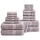 LANE LINEN 100 Ringspun Cotton Bath Towel Set 18 Piece Very Soft Quick Drying Highly Absorbent 4 Bath 8 Wash Cloth 6 Hand Towels Ideal for Guests Perfect for Your Bathroom Platinum