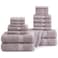 LANE LINEN 100 Ringspun Cotton Bath Towel Set 18 Piece Very Soft Quick Drying Highly Absorbent 4 Bath 8 Wash Cloth 6 Hand Towels Ideal for Guests Perfect for Your Bathroom Platinum