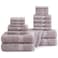 LANE LINEN 100 Ringspun Cotton Bath Towel Set 18 Piece Very Soft Quick Drying Highly Absorbent 4 Bath 8 Wash Cloth 6 Hand Towels Ideal for Guests Perfect for Your Bathroom Platinum