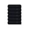 GLAMBURG Ultra Soft 6Piece Hand Towel Set 16x28100 Ringspun Cotton Durable Highly Absorbent Hand Towels Ideal for use in Bathroom Kitchen Gym Spa General Cleaning Black
