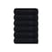 GLAMBURG Ultra Soft 6Piece Hand Towel Set 16x28100 Ringspun Cotton Durable Highly Absorbent Hand Towels Ideal for use in Bathroom Kitchen Gym Spa General Cleaning Black