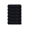 GLAMBURG Ultra Soft 6Piece Hand Towel Set 16x28100 Ringspun Cotton Durable Highly Absorbent Hand Towels Ideal for use in Bathroom Kitchen Gym Spa General Cleaning Black