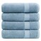 LANE LINEN 100 Ring Spun Cotton 4 Pack Bath Towels 28x54 Home Essentials Bathroom Towels Set Quick Dry Super Soft Absorbent Bath Towels Machine Wash in Cold Water Cerulean Blue