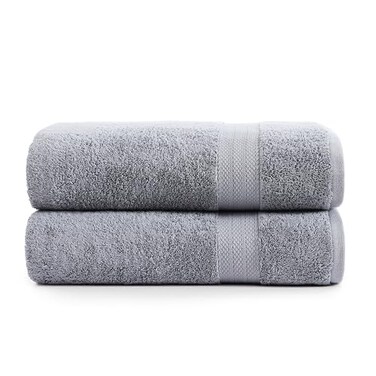 LANE LINEN 100 Long Staple Cotton Bath Sheets Set of 2 35x66 OEKOTEX Certified Soft Fade Resistant Highly Absorbent Extra Large Bath Sheet Towels Oversized Thick Bath Towels Space Grey
