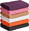 T & Towel and Linen Mart 100 Cotton 6 Pack Bath Towel Set Quick Dry Super Absorbent Light Weight Soft 27 x 54 Pack of 6 27 x 54 6 Pack Plum Pink Beige Grey White Peach