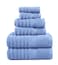LANE LINEN 100 Cotton Bath Towel 6 Piece Set Hotel Grade Luxury Zero Twist Cotton 2 Bath 2 Washcloths 2 Hand Towels for Bathroom Super Soft Quick Dry Highly Absorbent Cerulean Blue