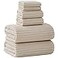 NALIVO Extra Large Bath Towel Set of 6 40x80Oversized Bath Sheet Super Soft Highly Absorbent Microfibers Quick Dry Luxury Shower Towel for Bathroom Spa Gym Hotel YogaBeige 6Piece