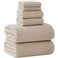 NALIVO Extra Large Bath Towel Set of 6 40x80Oversized Bath Sheet Super Soft Highly Absorbent Microfibers Quick Dry Luxury Shower Towel for Bathroom Spa Gym Hotel YogaBeige 6Piece