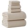 NALIVO Extra Large Bath Towel Set of 6 40x80Oversized Bath Sheet Super Soft Highly Absorbent Microfibers Quick Dry Luxury Shower Towel for Bathroom Spa Gym Hotel YogaBeige 6Piece