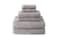 TexereSilk Texere 100 Organic Cotton Diamond Jacquard 700 GSM Luxury Bath Towel Sets 2 Ultra Soft Large Bath Towels 2 Hand Towels 2 Washcloths Diamond Cathedral Gray 6 Piece