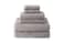 TexereSilk Texere 100 Organic Cotton Diamond Jacquard 700 GSM Luxury Bath Towel Sets 2 Ultra Soft Large Bath Towels 2 Hand Towels 2 Washcloths Diamond Cathedral Gray 6 Piece