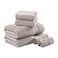 Madison Park Turkish 100 Cotton 600Gsm Luxury Premium Thick Soft Absorbent Hotel Bathroom Towel Set Shower Hand Face Washcloths Assorted Sizes Taupe 6 Piece