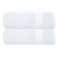 GLAMBURG Premium Cotton Oversized 2 Pack Bath Sheet 35x70100 Pure Cotton Ideal for Everyday use Ultra Soft Highly Absorbent Machine Washable White