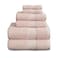 NY Loft 100 Cotton 6 Piece Bath Towel Set Pink Towels Soft Absorbent QuickDry 2 Bath Towels 2 Hand Towels and 2 Washcloths Textured and Durable OekoTEX Standard 100 Light Pink