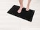 American Soft Linen Bath Rug 17 in 24 in 100 Cotton Bath Mats Rugs for Bathroom Slip Reducer Washable Shaggy Form Area Rugs Black Bath Rug