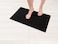 American Soft Linen Bath Rug 17 in 24 in 100 Cotton Bath Mats Rugs for Bathroom Slip Reducer Washable Shaggy Form Area Rugs Black Bath Rug