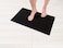 American Soft Linen Bath Rug 17 in 24 in 100 Cotton Bath Mats Rugs for Bathroom Slip Reducer Washable Shaggy Form Area Rugs Black Bath Rug