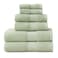 NY Loft 100 Cotton Towel Set 6 Piece Towel Set Super Soft Absorbent QuickDry 2 Bath Towels 2 Hand Towels 2 Washcloths Textured and Durable Cotton Trinity Collection 6 Piece Set Sage