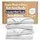 Brooklinen SuperPlush Turkish Cotton Bath Towels Set of 4 Cotton 820 GSM Highly Absorbent Machine Washable Perfect for Home Bathroom 30 x 58 Solid White