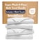 Brooklinen SuperPlush Turkish Cotton Bath Towels Set of 4 Cotton 820 GSM Highly Absorbent Machine Washable Perfect for Home Bathroom 30 x 58 Solid White