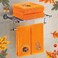 Quera 2 Pack Thanksgiving Fall Hand Towels Autumn Leaves Turkey Embroidered Premium Luxury Decor Fall Bathroom Decorative Dish Set for Drying Cleaning Cooking Give Thanks 137 x 295 Orange