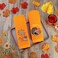 Quera 2 Pack Thanksgiving Fall Hand Towels Autumn Leaves Turkey Embroidered Premium Luxury Decor Fall Bathroom Decorative Dish Set for Drying Cleaning Cooking Give Thanks 137 x 295 Orange