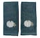 Serafina Home Decorative Fall Harvest Hand Fingertip Towels Harvest Grey Pumkin on Grey Plush Soft Cotton Set of 2 12 x 18 Inches