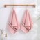 YiLUOMO Pink Hand Towels 100 Cotton Soft Absorbent Summer Decorative Textured Striped Decorative Hand Towel for Bathroom 13 x 29 Inch 2 Pieces
