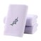 Pidada Hand Towel Set of 3 Embroidered Lavender Floral Pattern 100 Cotton Soft Absorbent Decorative Towel for Bathroom Light Purple