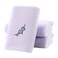 Pidada Hand Towel Set of 3 Embroidered Lavender Floral Pattern 100 Cotton Soft Absorbent Decorative Towel for Bathroom Light Purple