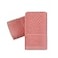YiLUOMO Pink Hand Towel Set of 2 Soft 100 Cotton Towels Striped Pattern Ultra Absorbent Decorative Hand Towel for Bathroom 13 x 29 Inch