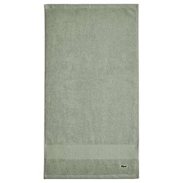 Lacoste Heritage 100 Supima Cotton Hand Towel Aloe 16 x 30 Highly Absorbent Quick Drying Premium Super Soft Bath Towel Bathroom Essential Gift for All Occasions Machine Washable