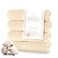 MAURA Basics Hand Towels for Bathroom with Hanging Hook Loops Soft Durable Long Lasting and Absorbent Hand Towel Sets for Bathroom American Standard Size 16x28 Cream