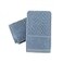 YiLUOMO Blue Hand Towel Set of 2 Super Soft 100 Cotton Striped Pattern Absorbent Lightweight Thin Hand Towel for Bathroom Decorative 13 X 29
