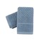 YiLUOMO Blue Hand Towel Set of 2 Super Soft 100 Cotton Striped Pattern Absorbent Lightweight Thin Hand Towel for Bathroom Decorative 13 X 29