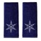 SKL Home ChristmasWinter Simple Snowflake Hand Towel 2pc Set for BathKitchenBar Gift Navy