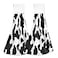 Qilmy Funny Cow Kitchen Towels 2PCS Super Soft Absorbent Hanging Hang Towels or Dishcloths Bathroom Hand Towels 12x17Inches