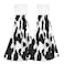 Qilmy Funny Cow Kitchen Towels 2PCS Super Soft Absorbent Hanging Hang Towels or Dishcloths Bathroom Hand Towels 12x17Inches