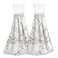 Selerdon Kitchen Hand Towel White Marble Hanging Tie Towels 2 Pieces Fast Dry Absorbent Soft Touch Used for Home Bathroom Decoration