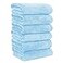 MOONQUEEN 6 Pack Premium Hand Towels Quick Drying Microfiber Coral Velvet Highly Absorbent Towels Multipurpose Use as Hotel Bathroom Shower Spa Hand Towel 16 x 28 inches Aquamarine