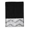 Avanti Linens Hand Towel Soft Absorbent Cotton Chevron Galaxy Collection Black