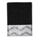 Avanti Linens Hand Towel Soft Absorbent Cotton Chevron Galaxy Collection Black