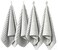 LMMINBZ 4PCS Gray Microfiber Hand Towels for Bathroom Christmas Decorations Quick Dry Small Towel Set for Bathroom Kitchen 14 x296inch