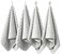LMMINBZ 4PCS Gray Microfiber Hand Towels for Bathroom Christmas Decorations Quick Dry Small Towel Set for Bathroom Kitchen 14 x296inch